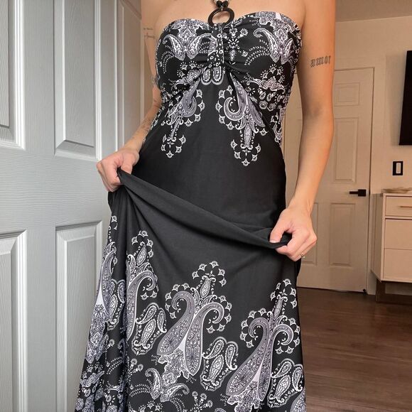 INC International Concepts Halter Maxi Dress – Size Medium - Picture 6 of 8